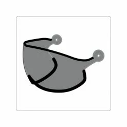 vélo Soldes 8 Visière Kask Fumée Gris