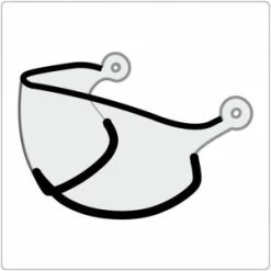 vélo Soldes 6 Visière Kask Transparente